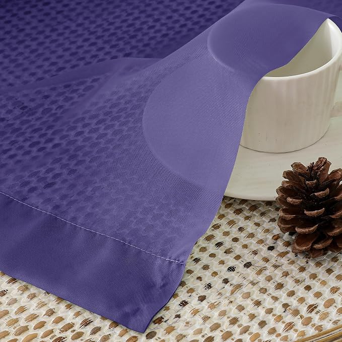Aiyufeng Purple Sheer Curtains 96 Inches Long 2 Panels Set, Light Filtering - Image 3