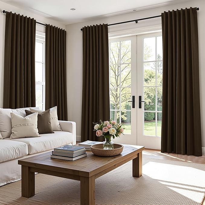Guken 100% Blackout Curtains 90 Inch Length 2 Panels Set - Image 9