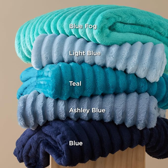 Bedsure GentleSoft Blue Queen Blanket - Image 7