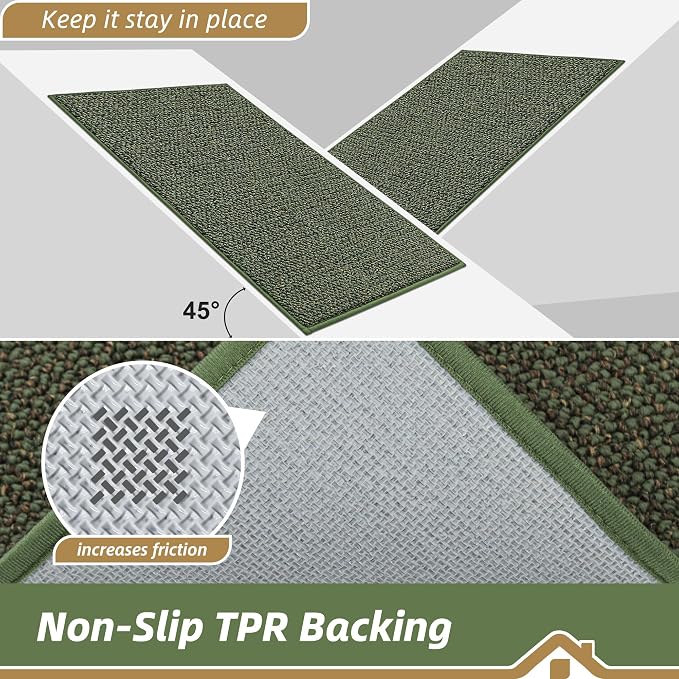 BEQHAUSE Kitchen Rugs 32"x48", Non-Slip Kitchen Mats - Image 4