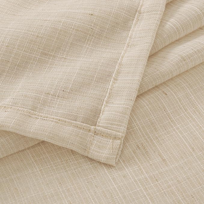 BGment Natural Linen Curtains 45 Inch Length - Image 9