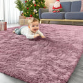 OLANLY Area Rugs for Living Room Bedroom, Machine Washable 4x5.9 ft Soft Fluffy by OLANLY