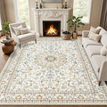 Area Rugs 10x12 Living Room Rug: Washable Rug Soft Vintage Boho Carpet Indoor by EXPEDIX