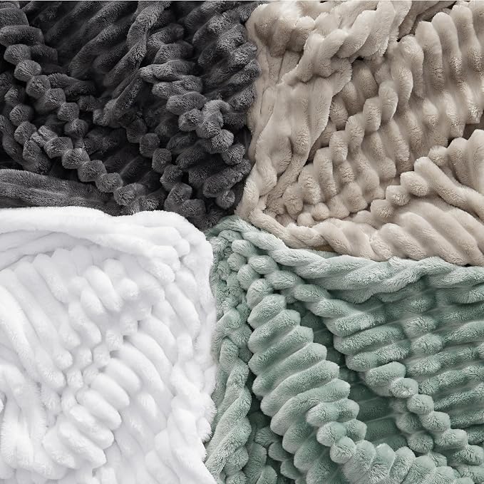 Bedsure GentleSoft Bright White Throw Blanket - Image 7