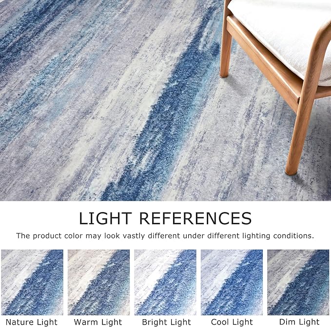 KOZYFLY Modern Abstract Washable Rug Runner 2.6x12 Hallway Rug Runner Non-Slip - Image 4