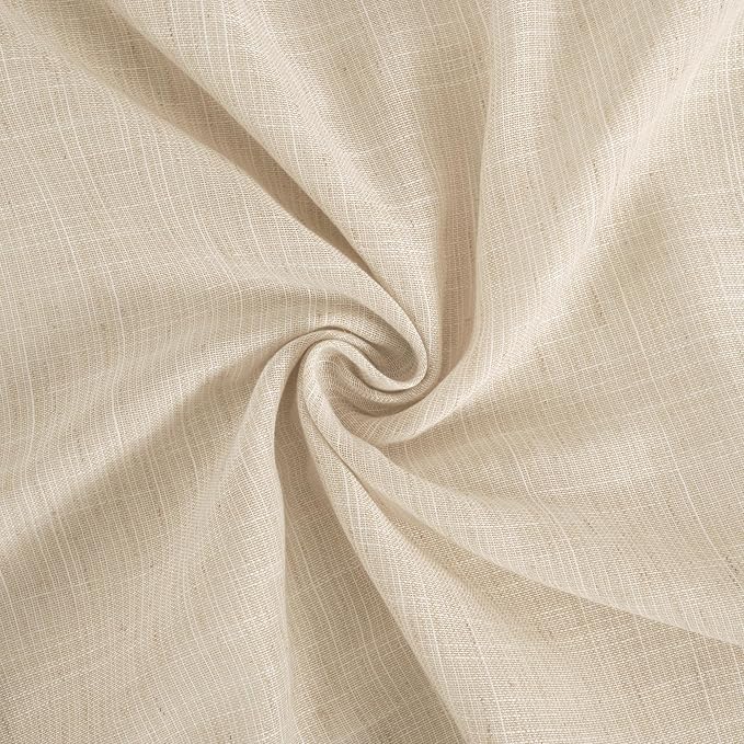 BGment Short Natural Linen Curtains 36 Inch Length - Image 8