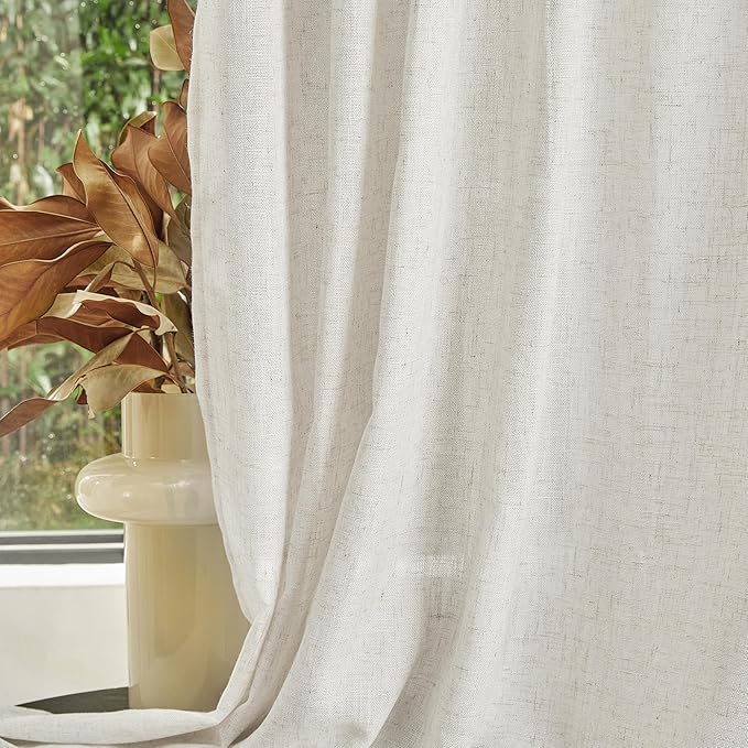 MYSKY HOME Sheer Curtains 63 Inch Length - Image 7