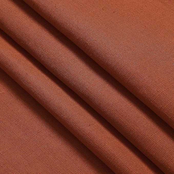 Terracotta Linen Curtains 102 Inches Long - Image 5