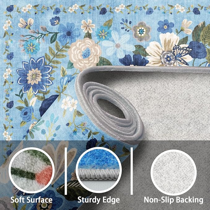 Area Rugs 24x17 Inch Home Decor Entry Rug, Small Door Mat Bath Mats - Image 7