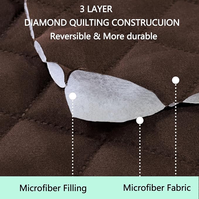 Reversible Oversized Sofa Covers Couch Cover Furniture Protector - Image 3