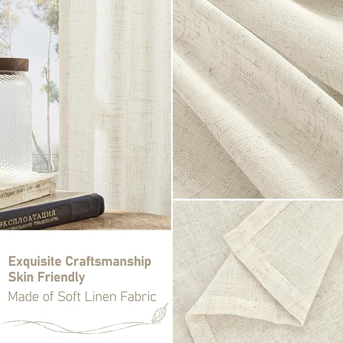 LAMIT Natural Linen Blended Curtains - Image 6