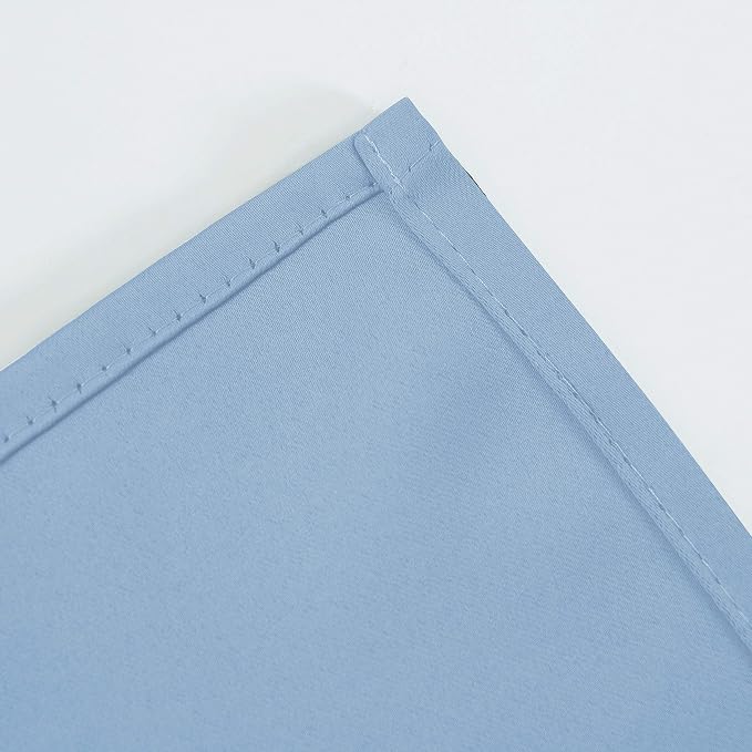 LEMOMO Blackout Curtains 66 x 84 inch/Sky Blue Curtains Set of 2 Panels/Thermal - Image 8