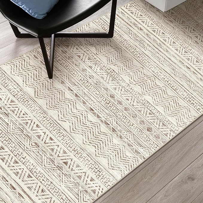 3x18 Washable Kitchen Runner Rug: Modern Moroccan Runners - Image 7