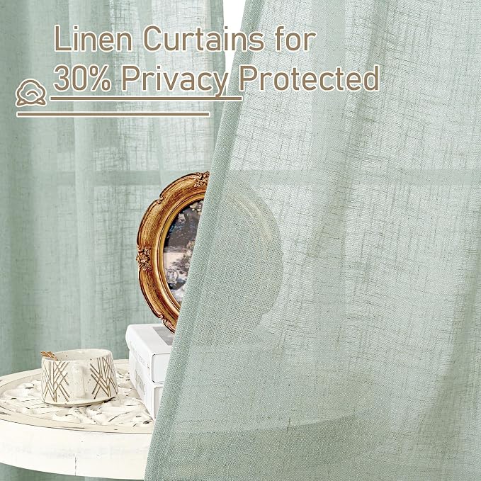 LAMIT Living Room Linen Curtains - Image 5