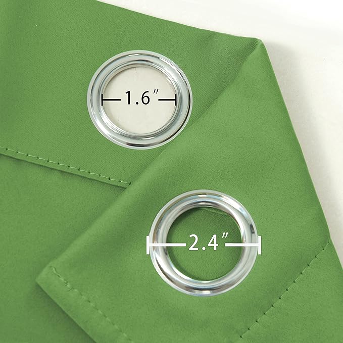 LEMOMO Blackout Curtains 66 x 95 inch/Light Green Curtains Set of 2 - Image 6