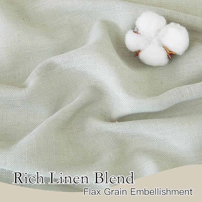 RYB HOME Natural Linen Curtains - Image 2