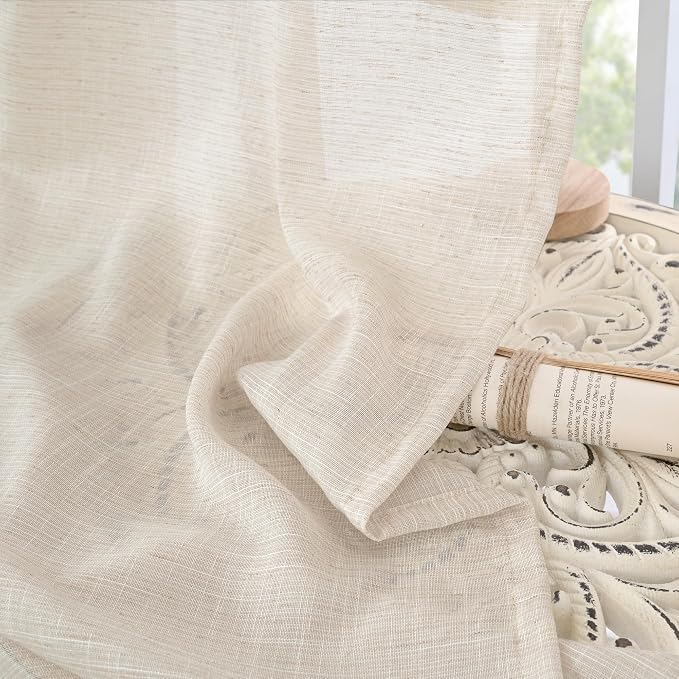 BGment Long Linen Curtains 102 Inch Length - Image 8