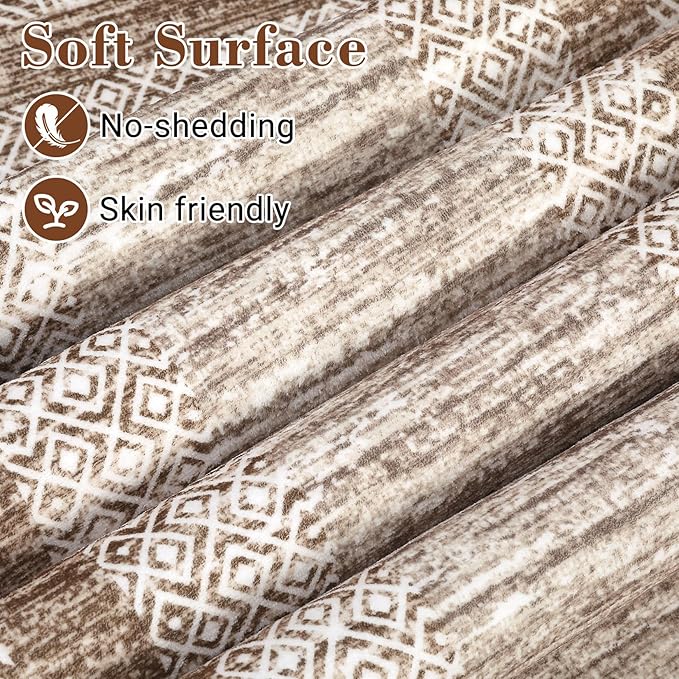 Washable 2.5x10 Kitchen Runner Rug, Easy Clean Geometri Rugs - Image 3