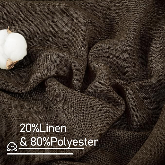 LAMIT Sheer Linen Curtains 63 Inch - Image 2