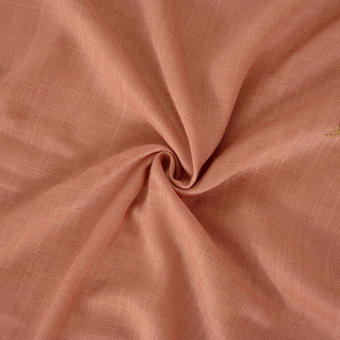 BGment Boho Terracotta Linen Curtains - Image 9
